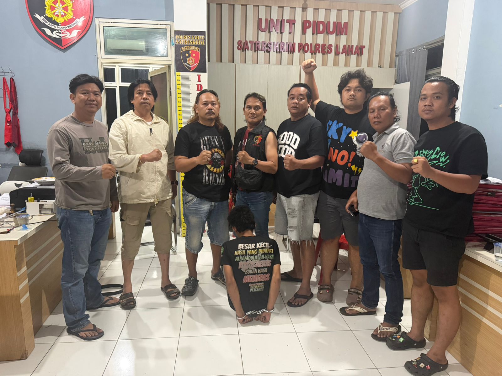 *Tim Jagal Bandit Polres Lahat Amankan Tersangka Pencurian Motor Di Kota Baru*